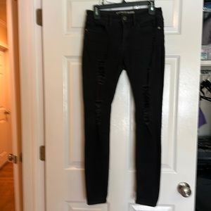 Express Ripped Jeggings size 4